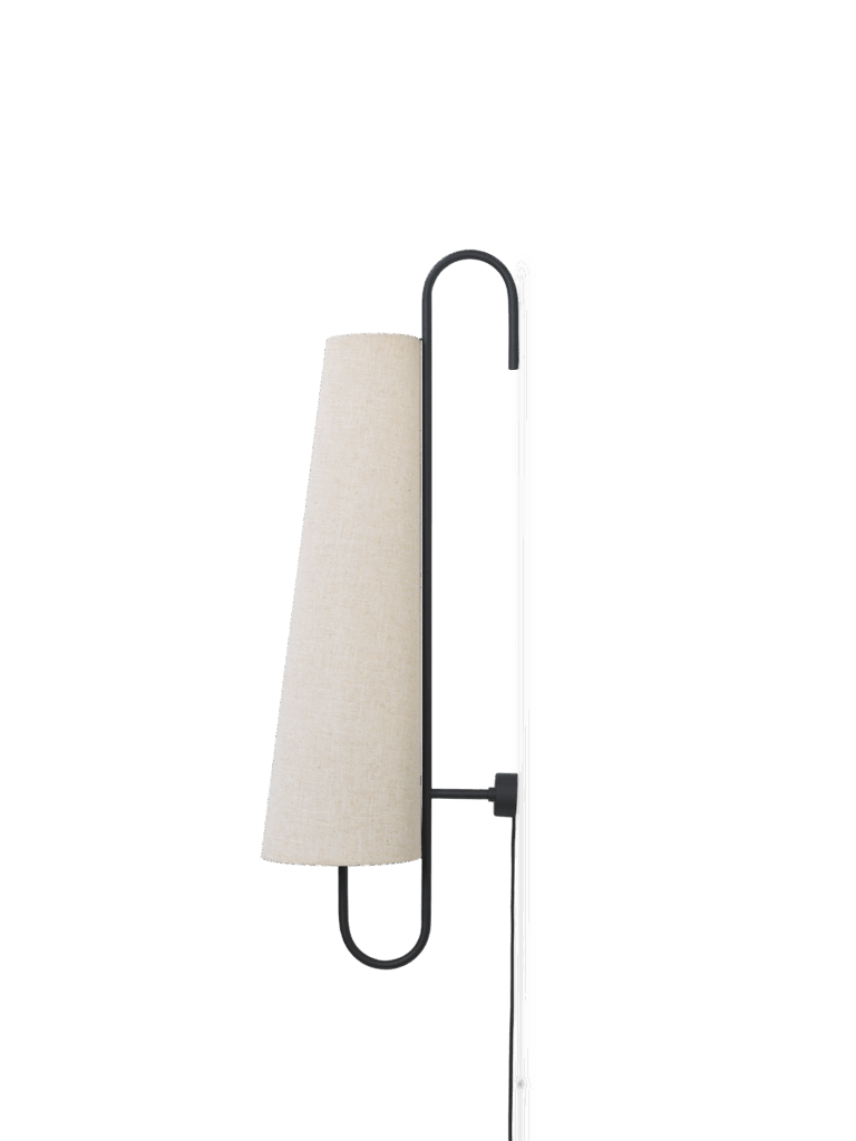 ANCORA WALL LAMP 100 - BLACK/NATURAL