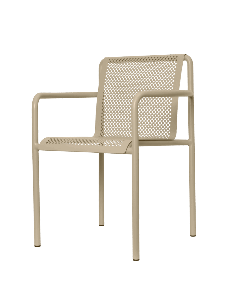 DAPPLE CHAIR WITH ARMS - CASHMERE