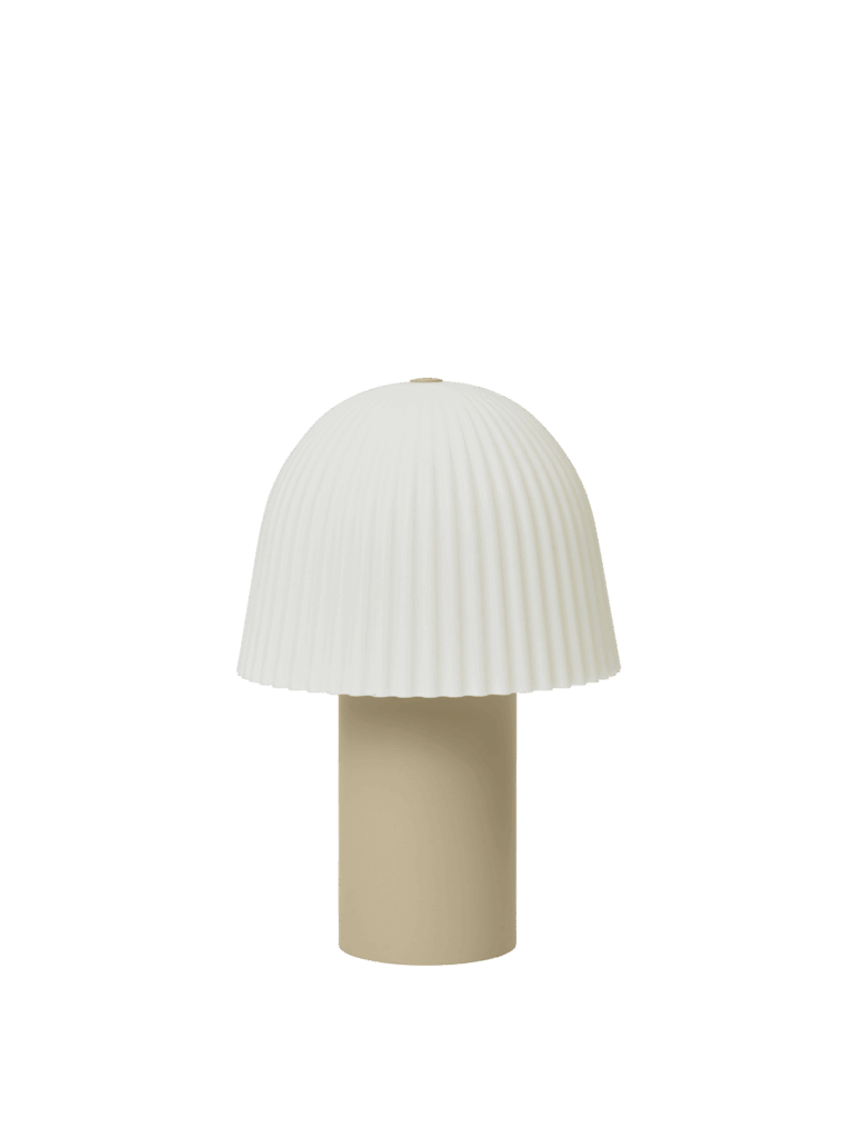 FRILL PORTABLE LAMP - CASHMERE/WHITE