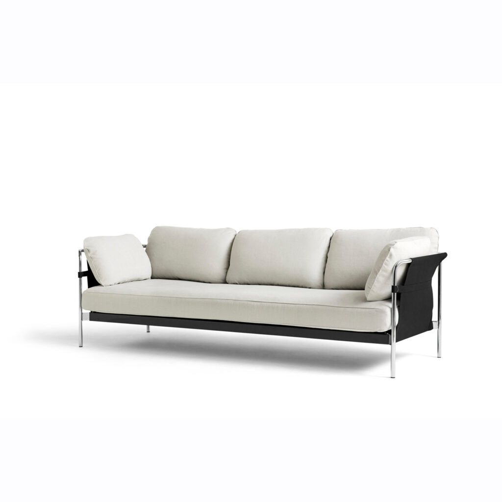 Can 3 Seater Sofa, Black outer canvas, Linara 311