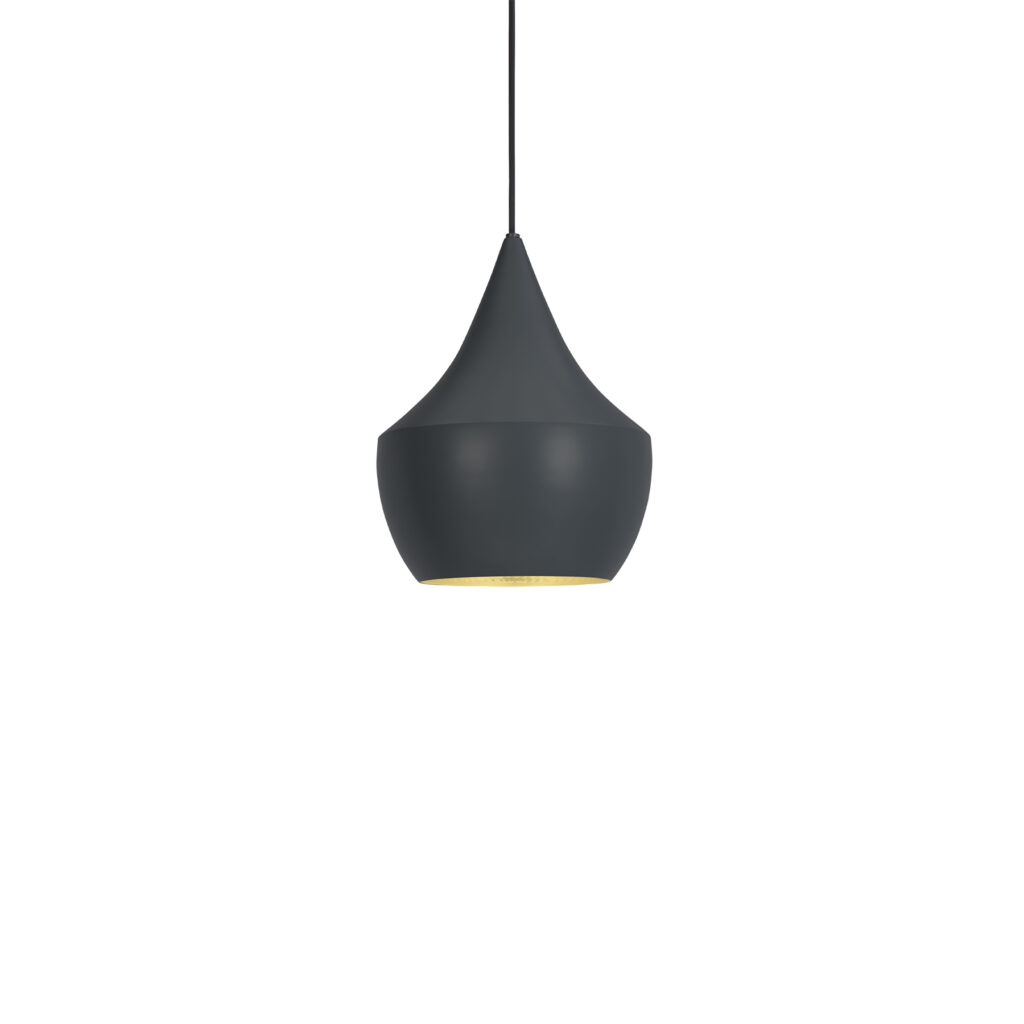 Beat Pendant Fat Black LED