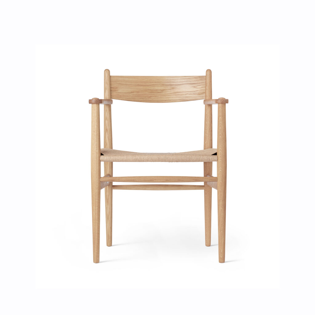 CH37 Armchair, Oil Oak, Natural paper cord