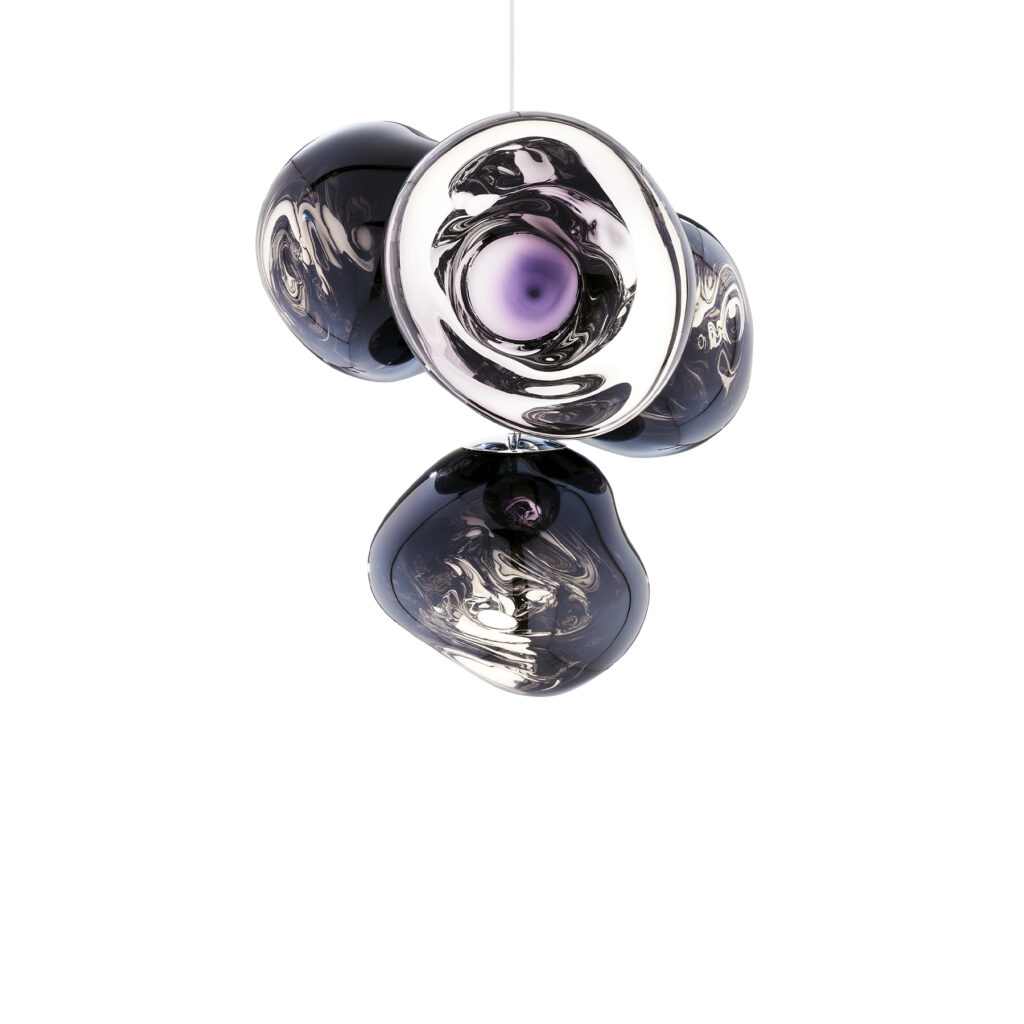 Melt Chandelier Mini Smoke LED CB