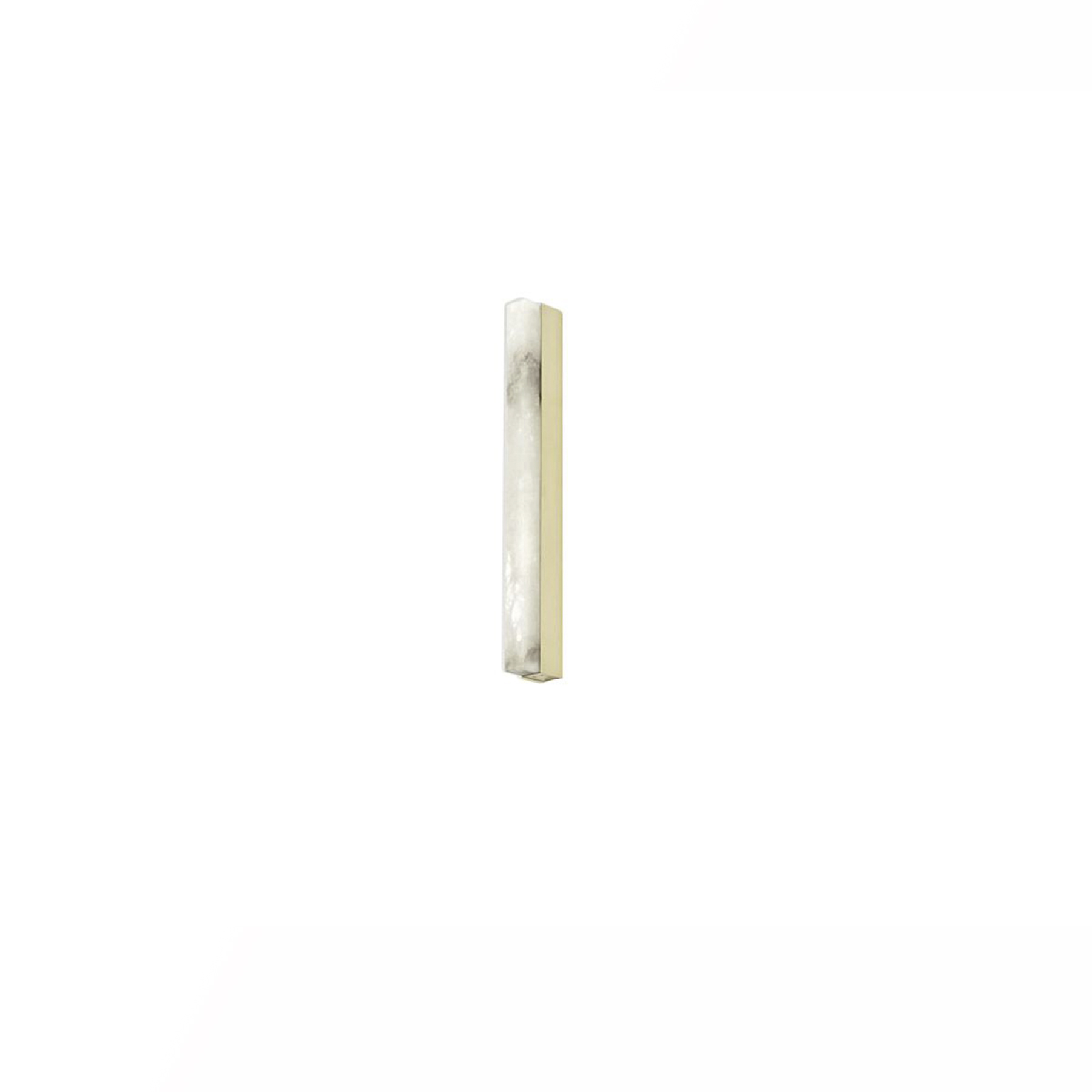 ARTES WALL 600 satin brass and honed alabaste, H60cm