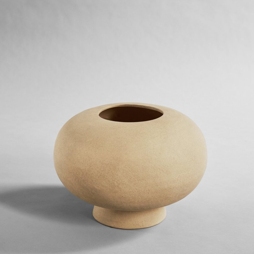 Kabin Vase, Fat - Sand