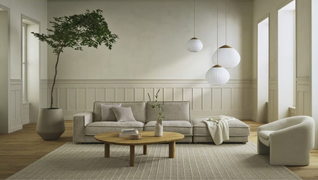 Noora 2 Modules 230 x 107 cm, Nantes, Sand, Oiled oak