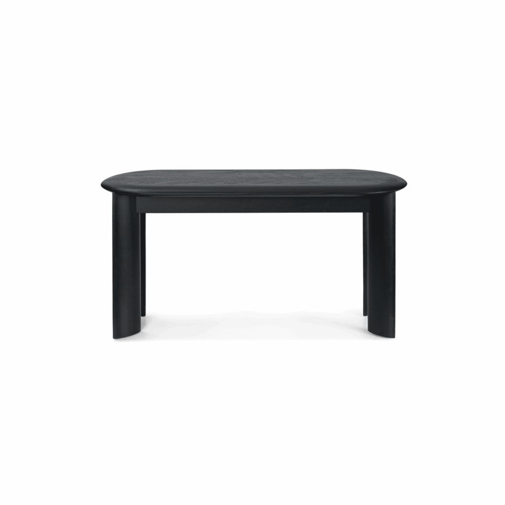 BEVEL BENCH - BLACK OILED BEECH