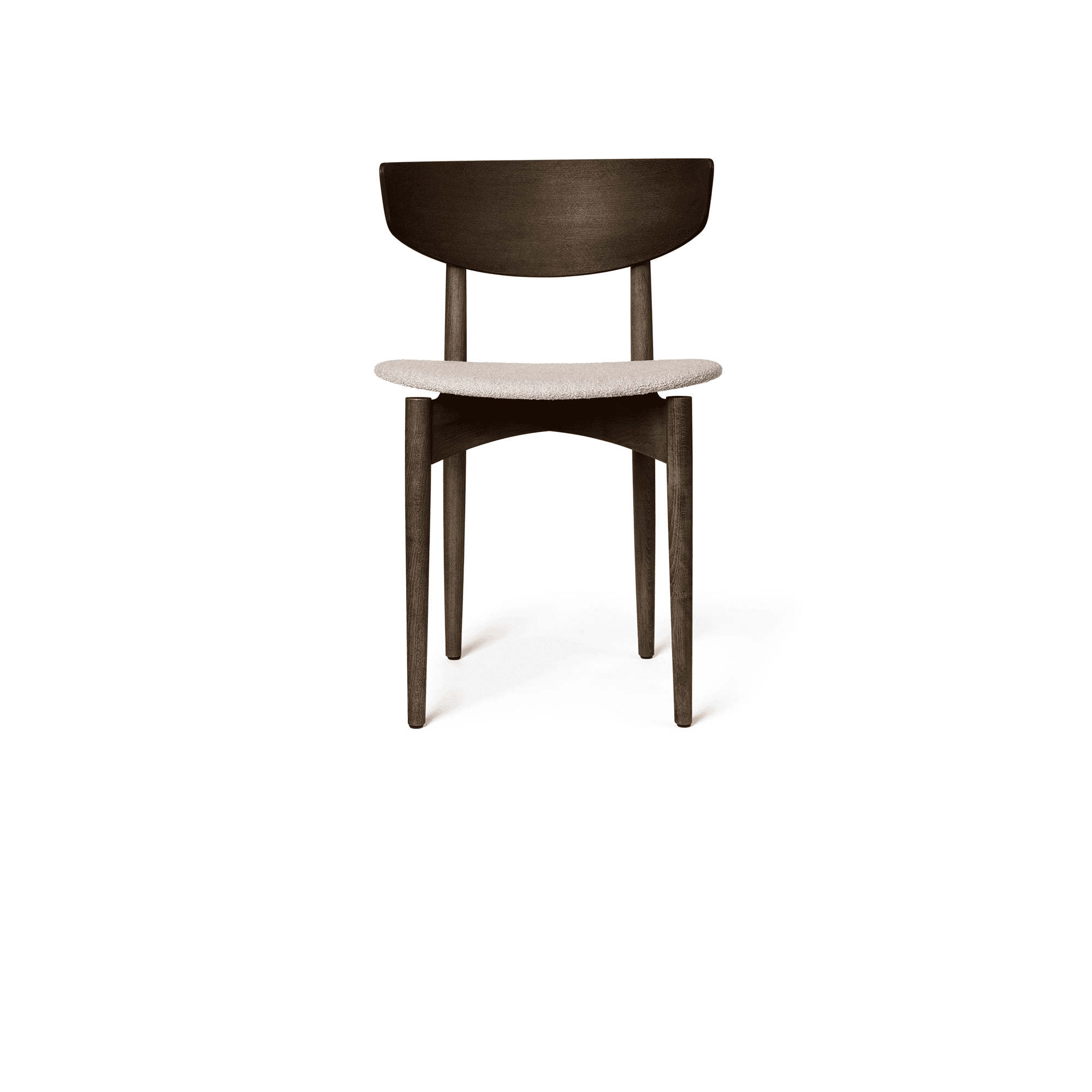 HERMAN DINING CHAIR - UPHOLST SEAT - SOFT BOUCLΙ