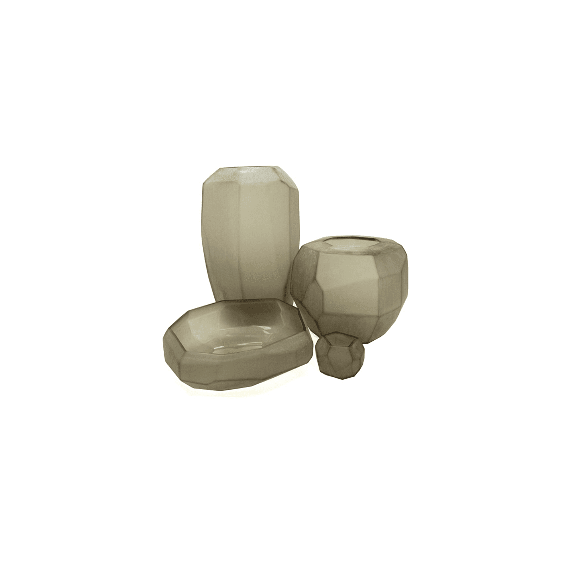 CUBISTIC BOWL CLEAR/GOLD