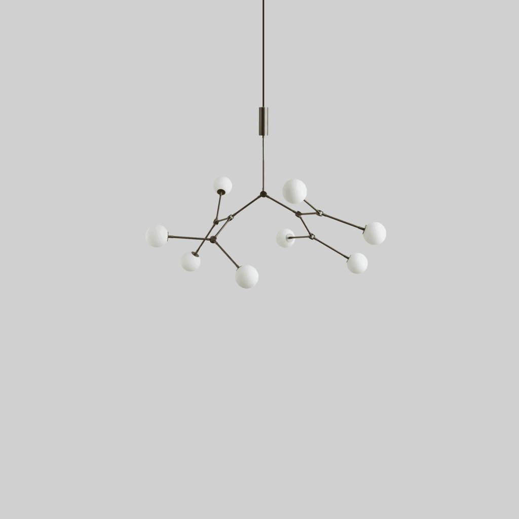 Drop Chandelier Bulp, Mini - Grey