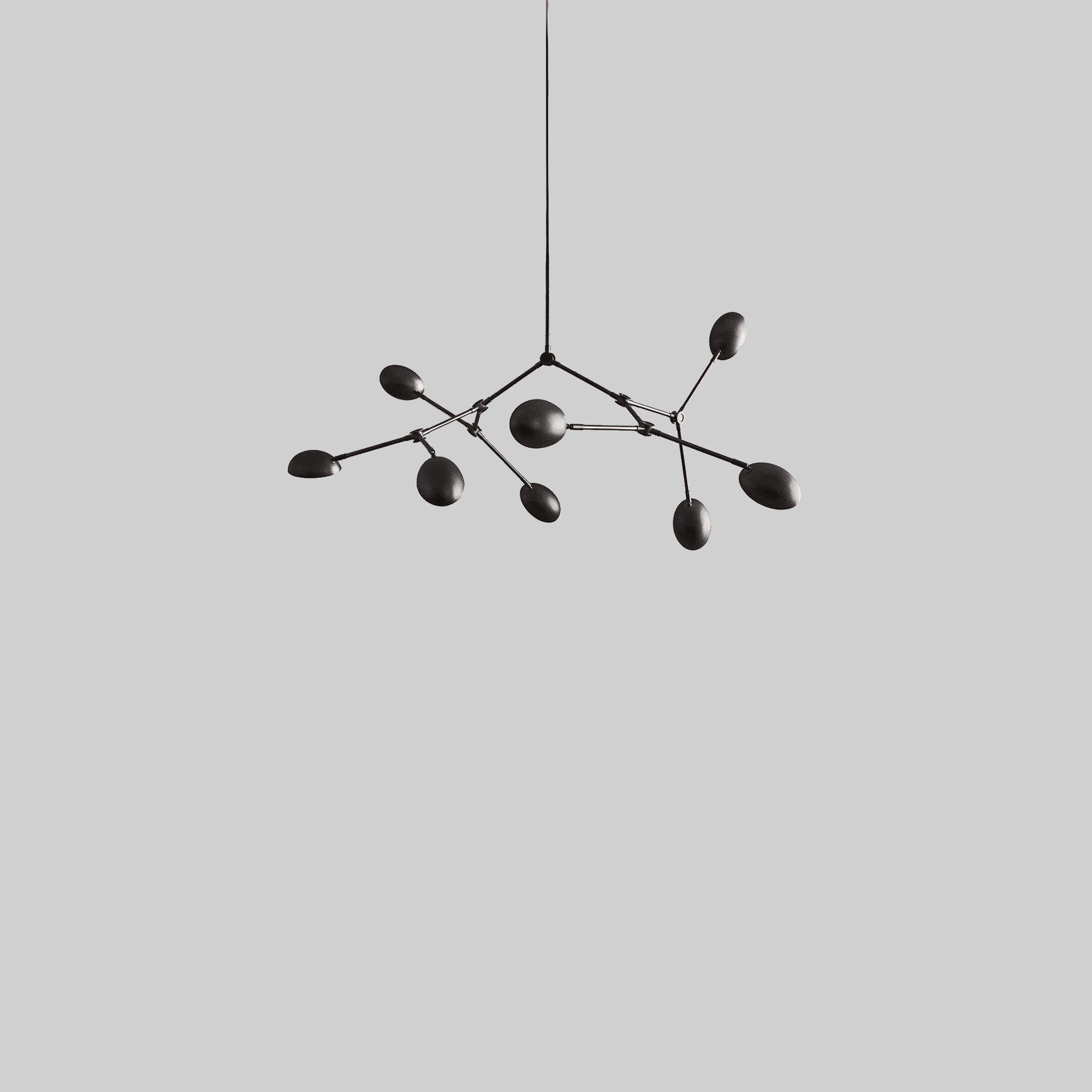 Drop Chandelier, Mini - Burned Black