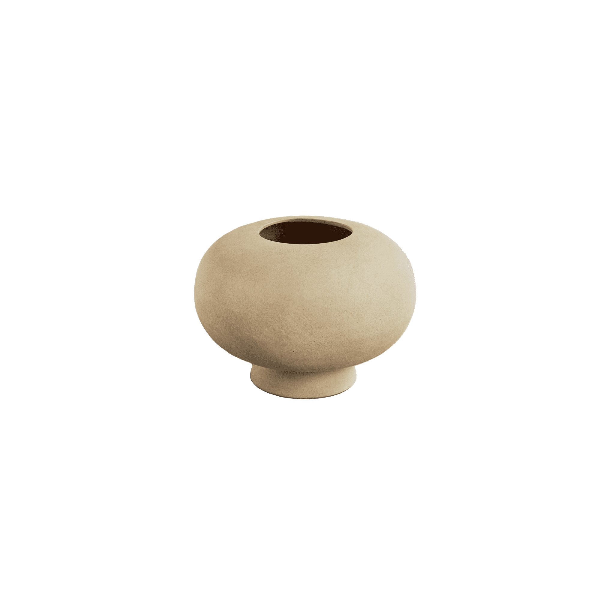 Kabin Vase, Fat - Sand