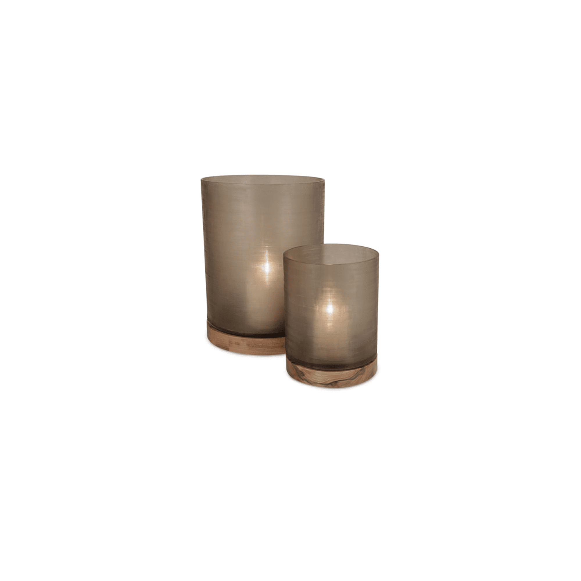 ARAN LANTERN L WALNUT/SMOKEGREY