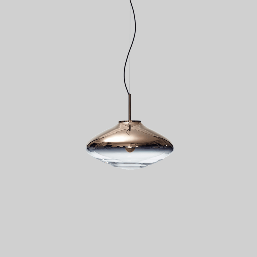 DISC* pendant light - metal-coated