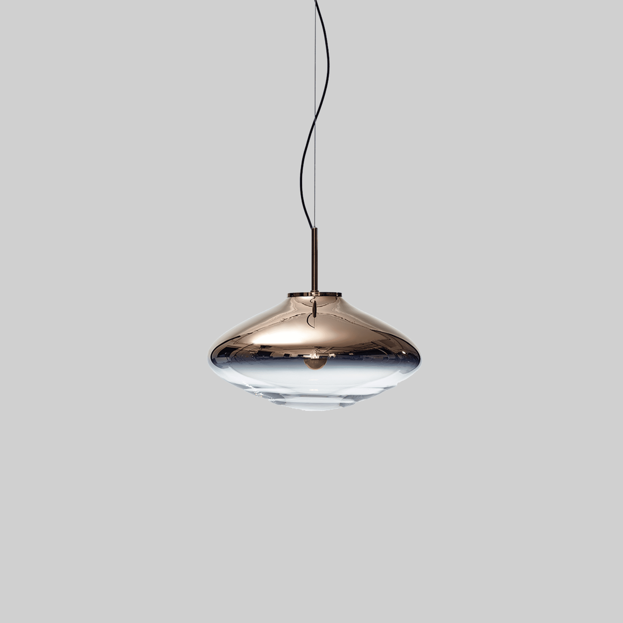 DISC* pendant light - metal-coated