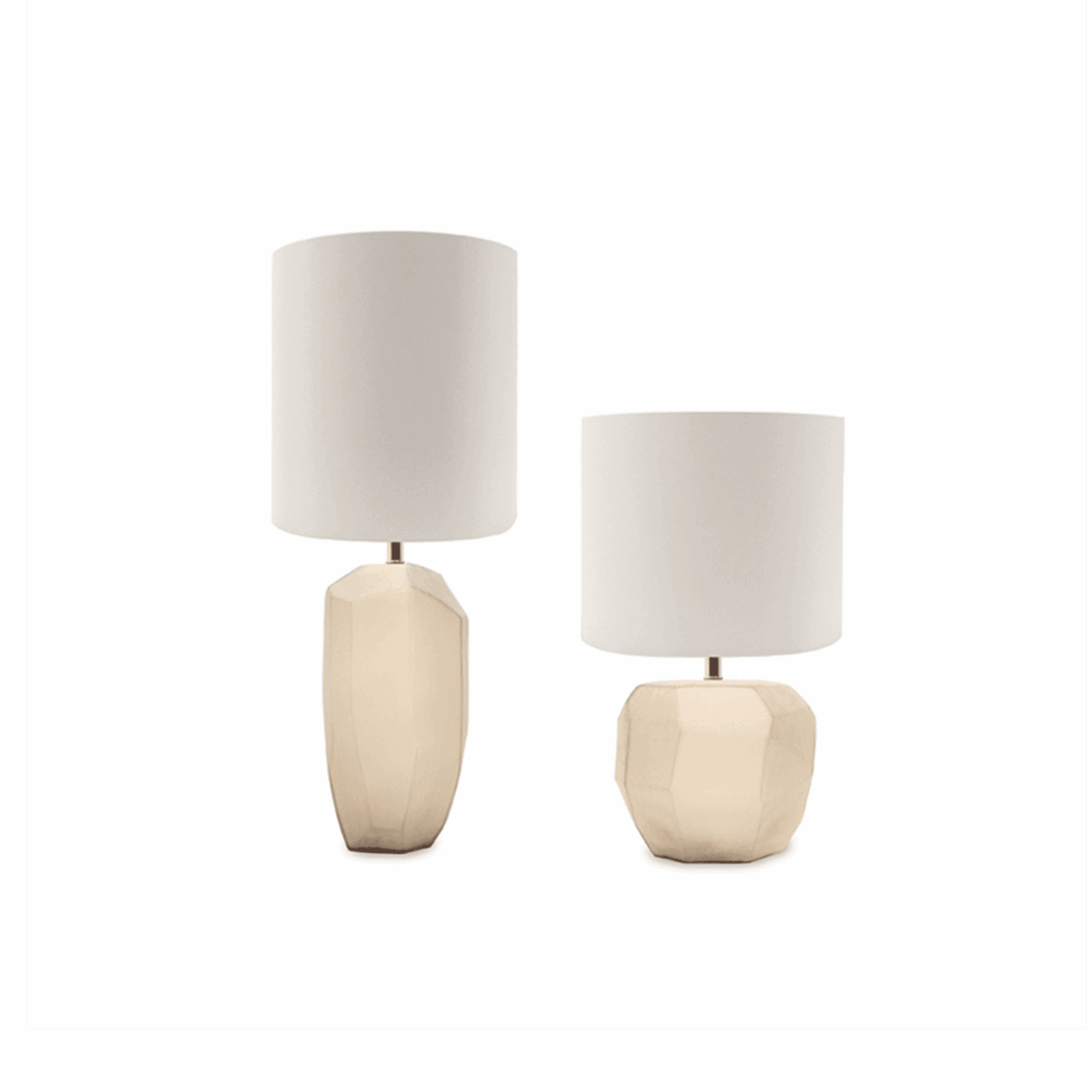 CUBISTIC ROUND TABLELAMP SMOKEGREY