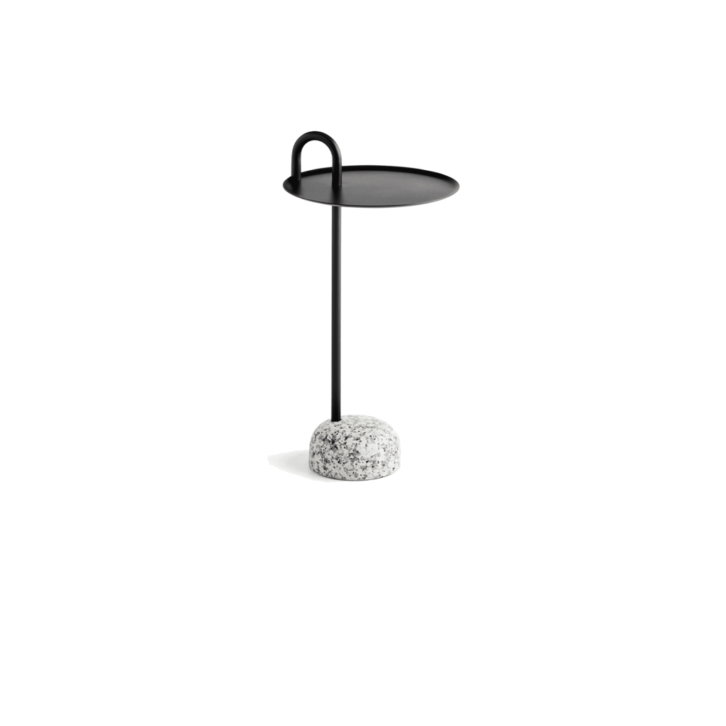 Bowler Side Table, Black, D36 x H70,5