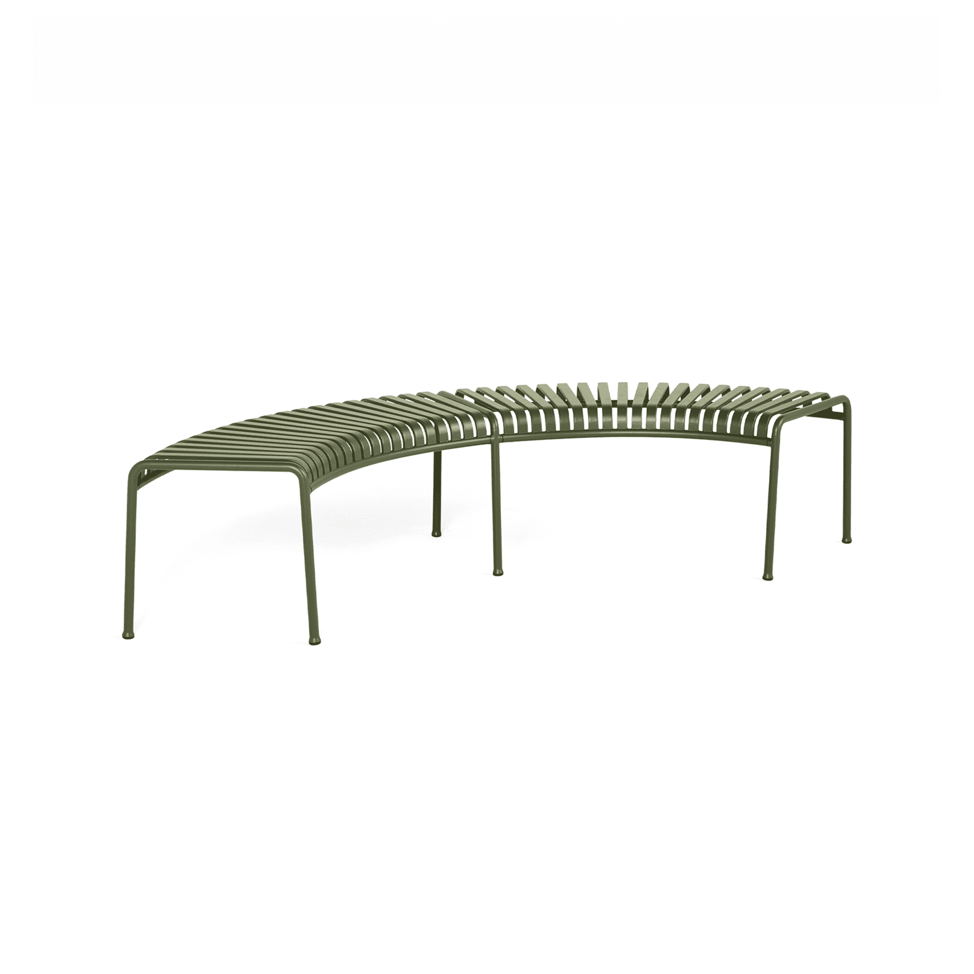 Palissade Park Bench Inc. Middle Leg, Olive