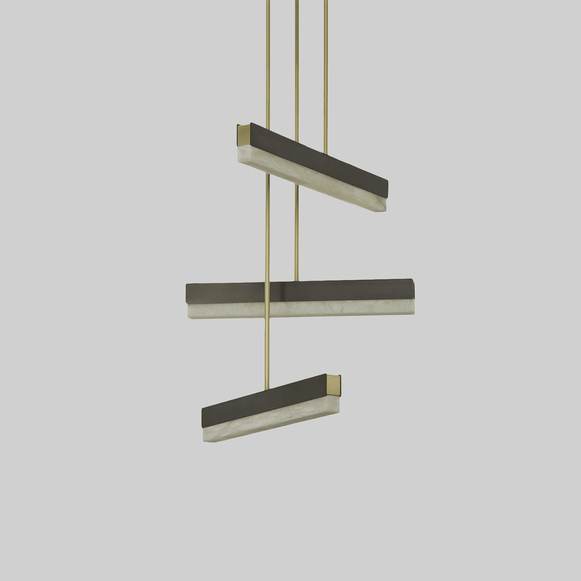 ARTES PENDANT COLLECTIVE 600 bronze and honed alabaster, 61x55cm