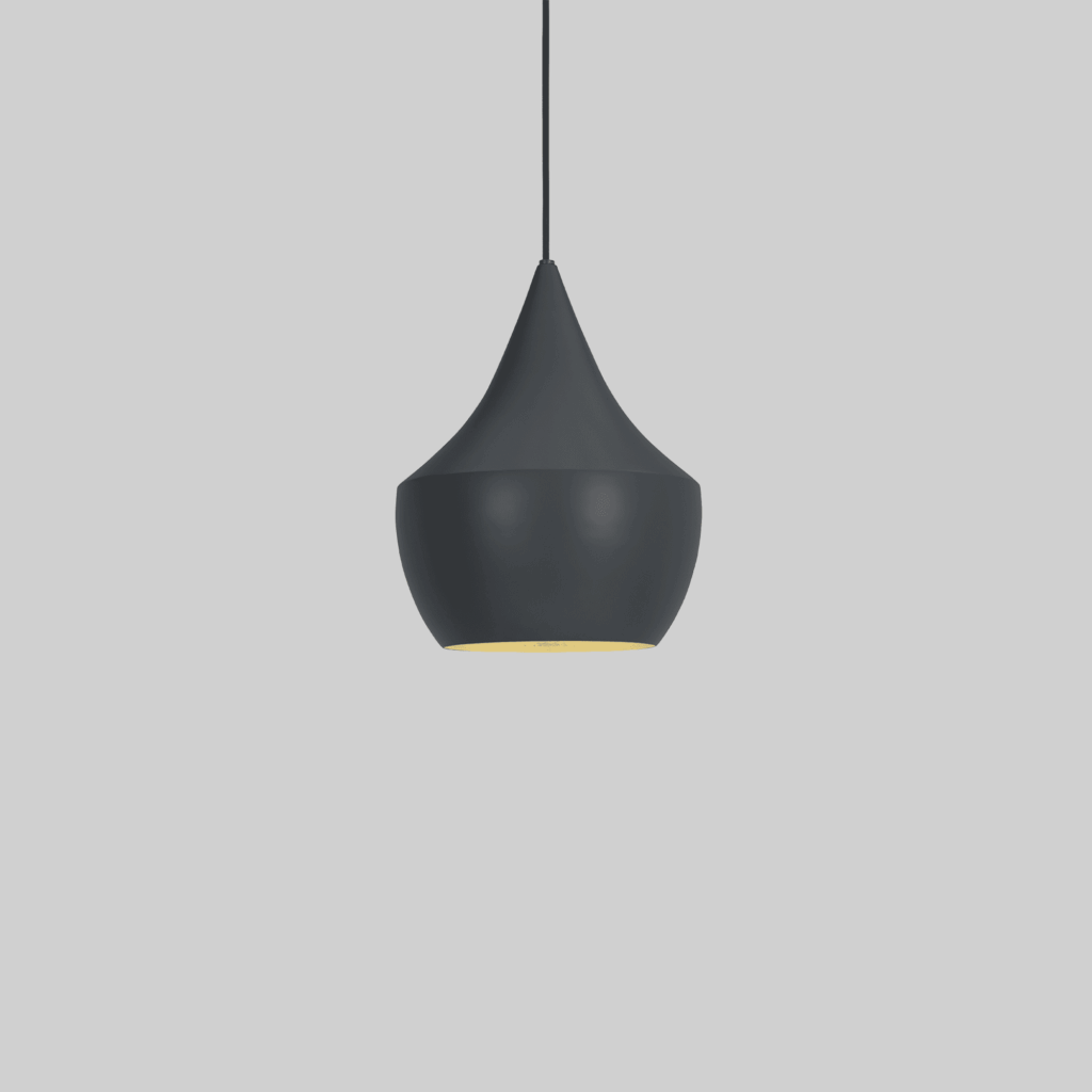 Beat Pendant Fat Black LED