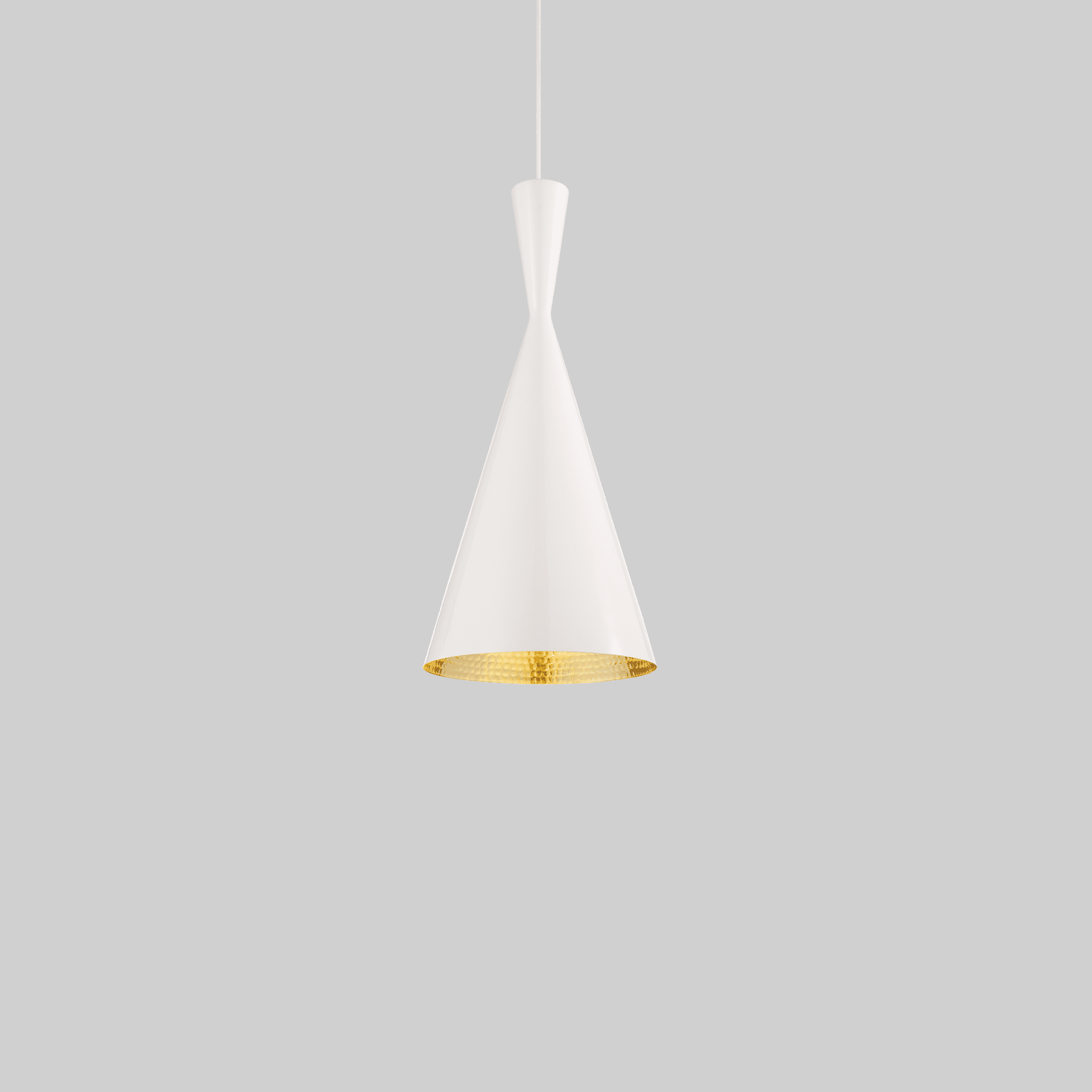 Beat Pendant Tall Black LED