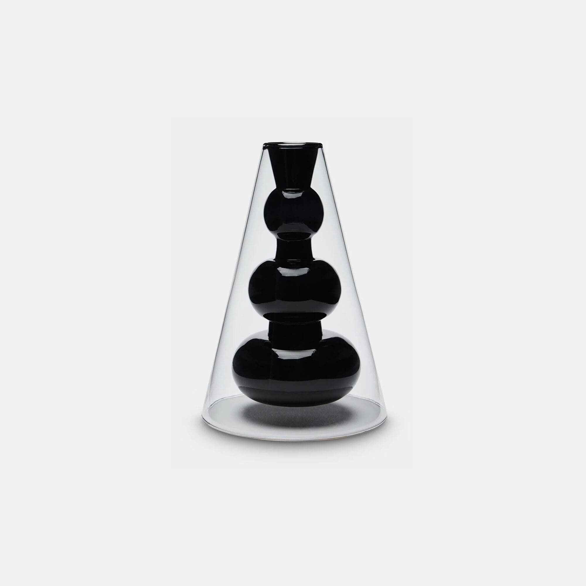 BUMP VASE CONE BLACK