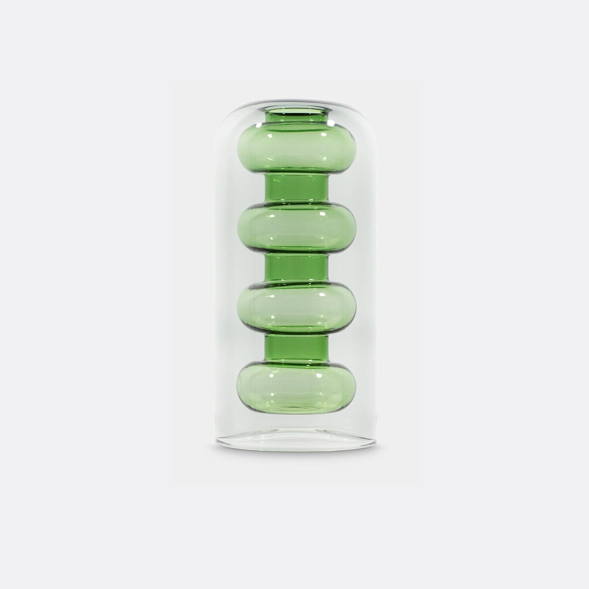 BUMP VASE TALL GREEN
