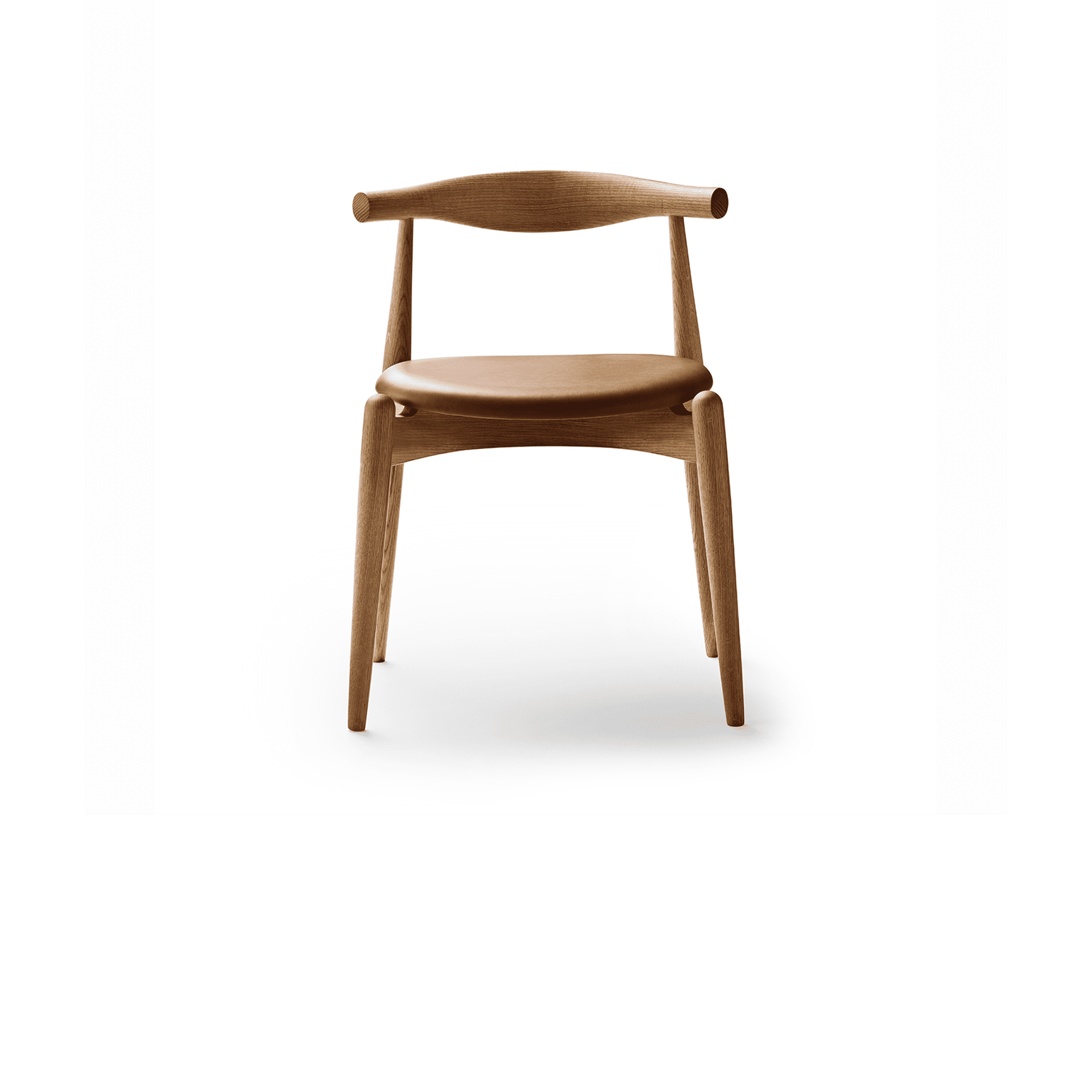 CH20 Elbow Chair, Oil Oak/leather group A
