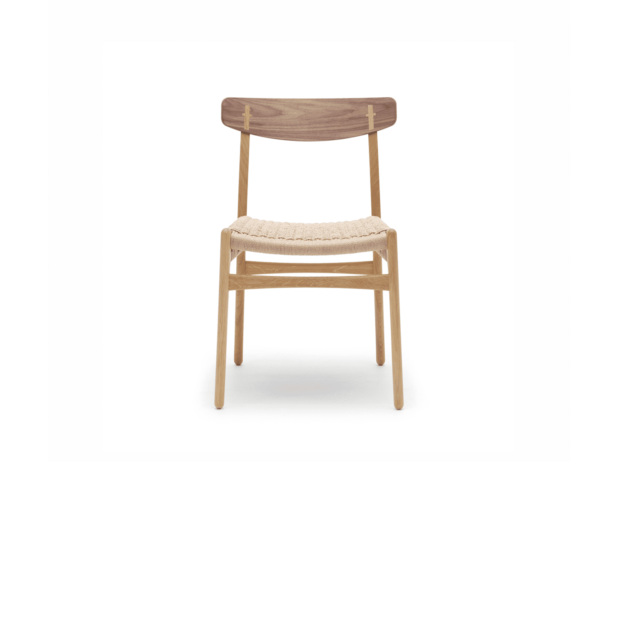 CH23 Chair, Oil Oak/walnut, Natural paper cord