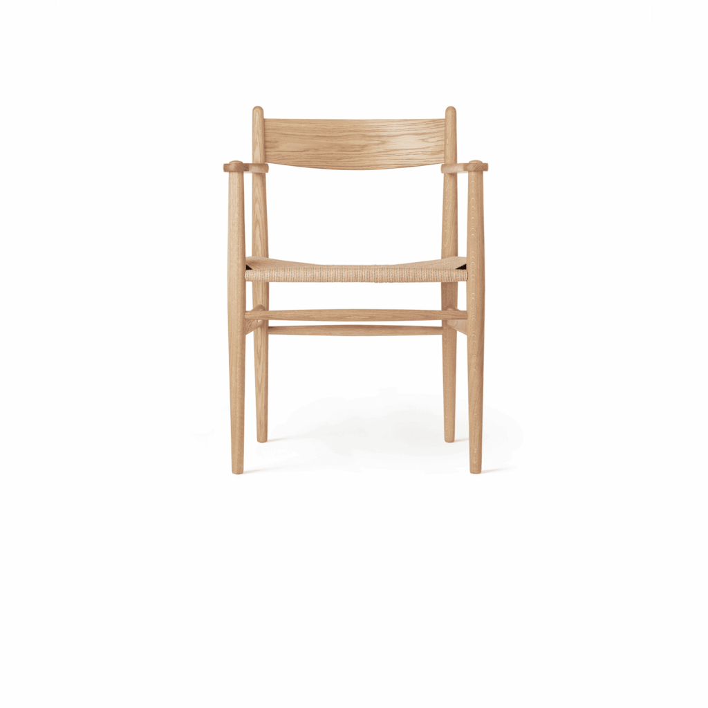 CH37 Armchair, Oil Oak, Natural paper cord