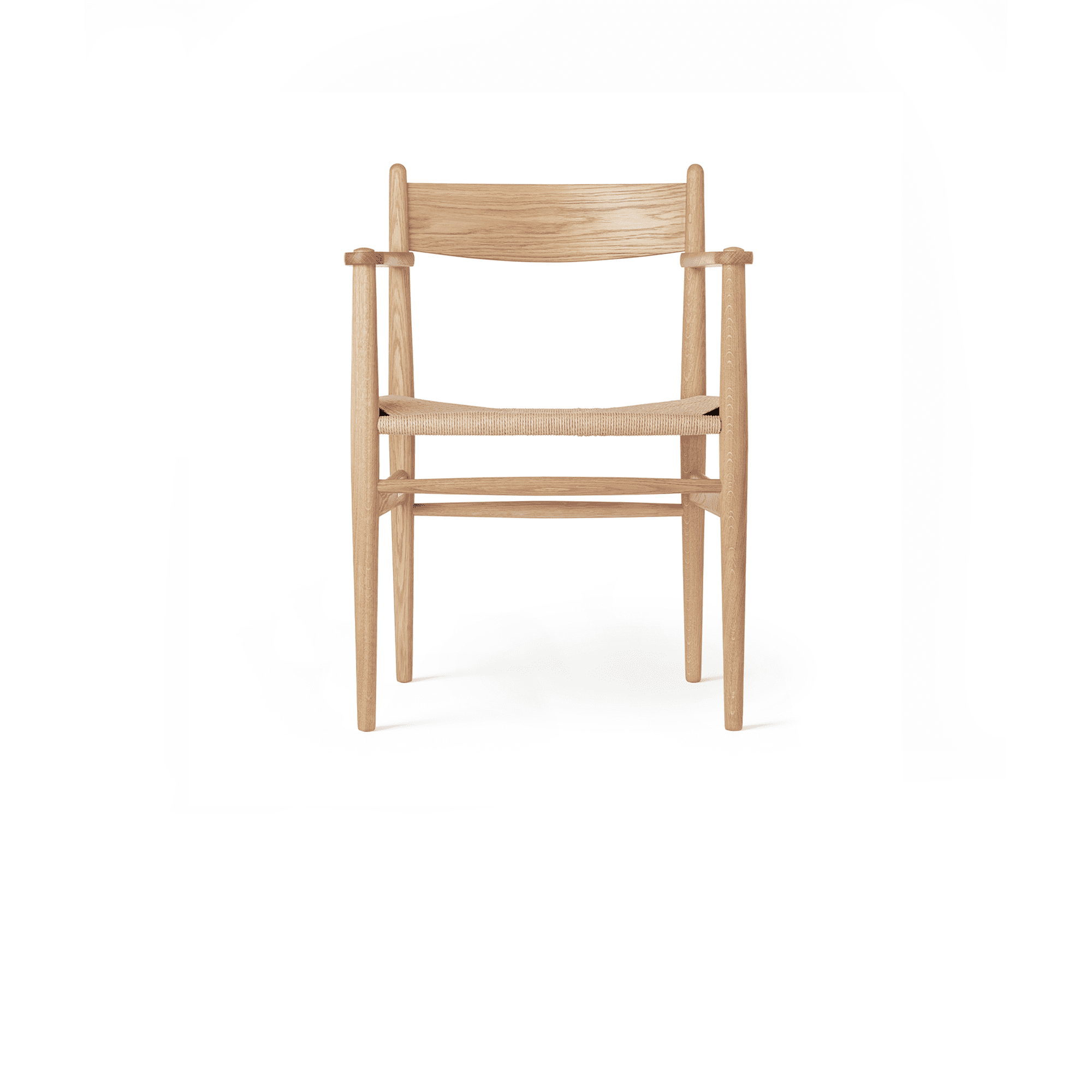 CH37 Armchair, Oil Oak, Natural paper cord
