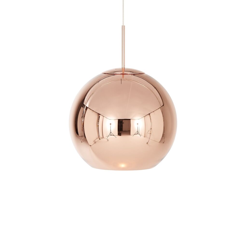 Copper Pendant Round 45cm LED