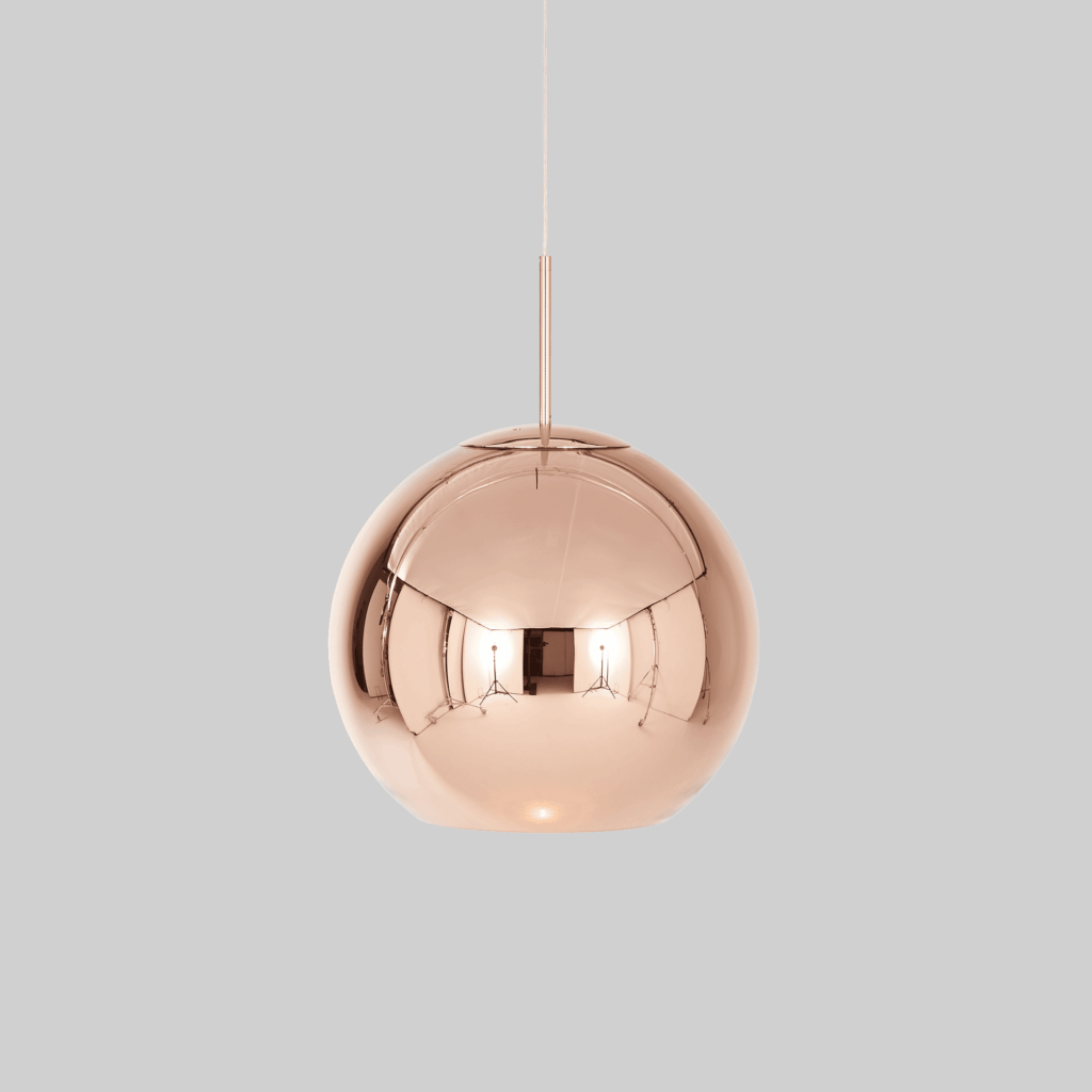 Copper Pendant Round 45cm LED