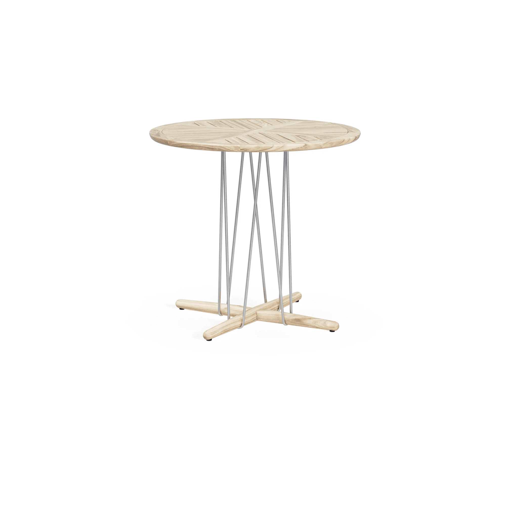 E022 Embrace Outdoor Dining Table, Teak, D80cm