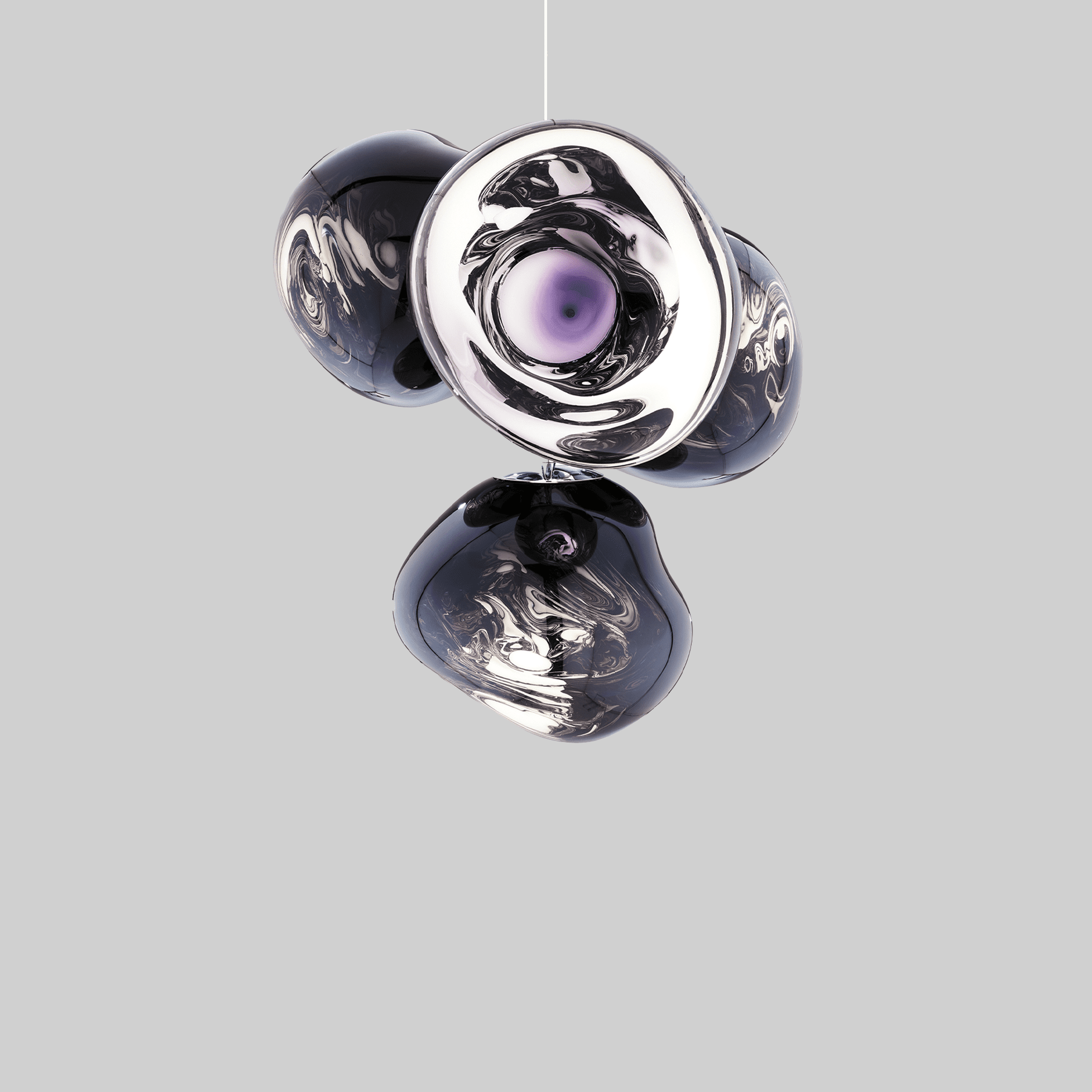 Melt Chandelier Mini Smoke LED CB